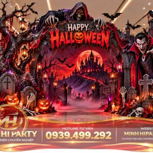 Dem nguyen rua ac mong mau trang tri halloween 2026 an tuong Thiết Kế Halloween 2026 Cho Trung Tâm Thương Mại