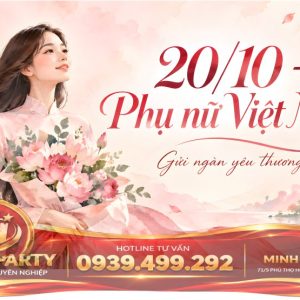 Backdrop 20/10 Cho Cửa Hàng