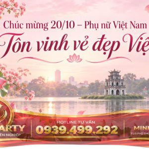 Thiết kế trang trí 20/10 tôn vinh vẻ đẹp Việt Nam