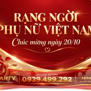 Backdrop 20/10 “Rạng Ngời Phụ Nữ Việt Nam”
