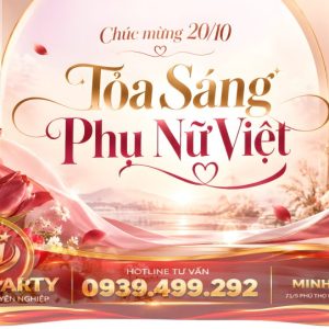 Thiết kế trang trí 20/10 sáng tạo xu hướng mới nhất 2026
