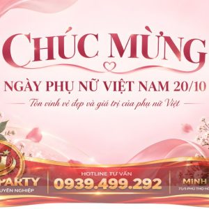 Mẫu backdrop 20/10 với hoa hồng
