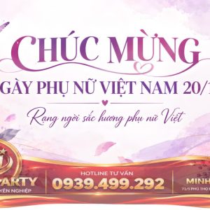 Backdrop Chúc Mừng Ngày Phụ Nữ Việt Nam