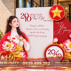 Mẫu trang trí 20/10 đậm chất truyền thống Việt Nam