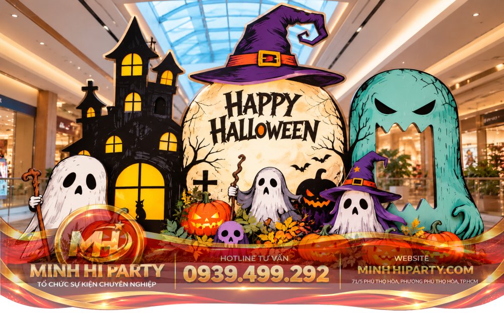 Mau trang tri halloween 2026 tai sanh lon Trang Trí Halloween 2026 Với Bí Ngô Khổng Lồ