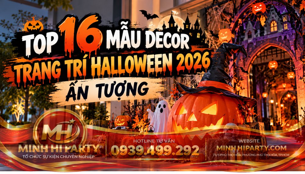 TOP 16 mau decor trang tri halloween 2026 an tuong Top 16 mẫu decor trang trí halloween 2026 ấn tượng