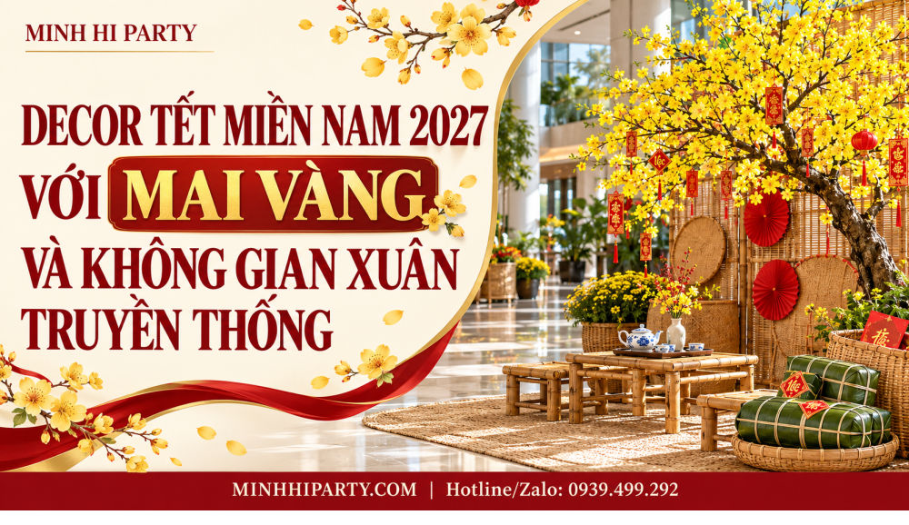 Decor Tết miền Nam 2027 với mai vàng truyền thống