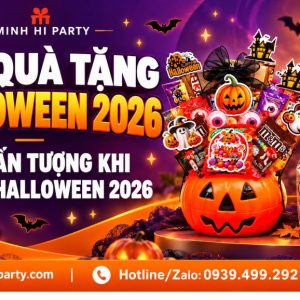 Giỏ quà tặng Halloween 2026 gợi ý ấn tượng từ Minh Hi Party