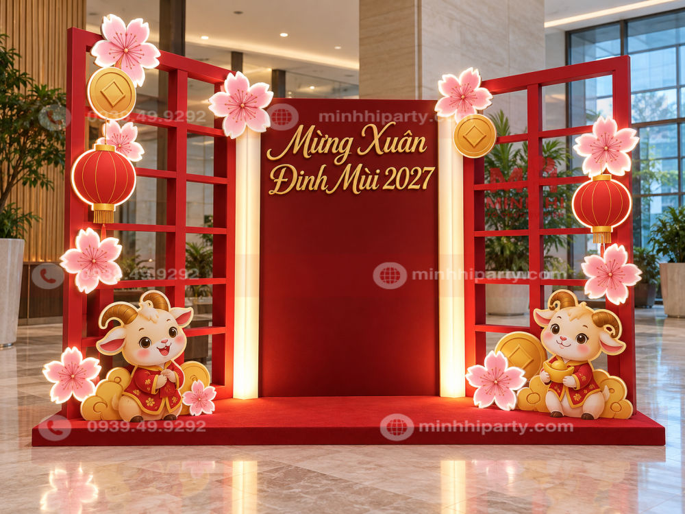 mau trang tri tet 2027 hoan thien voi hoa den Mẫu trang trí tết 2027 hoàn thiện với hoa đèn nổi bật