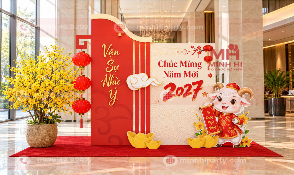 thiet ke tieu canh tet voi mai vang mau sac am ap Thiết kế tiểu cảnh tết 2027 với mai vàng màu sắc ấm áp