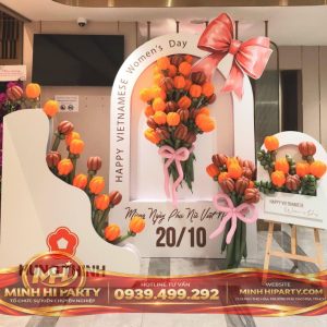 Trang trí bong bóng nghệ thuật 20/10