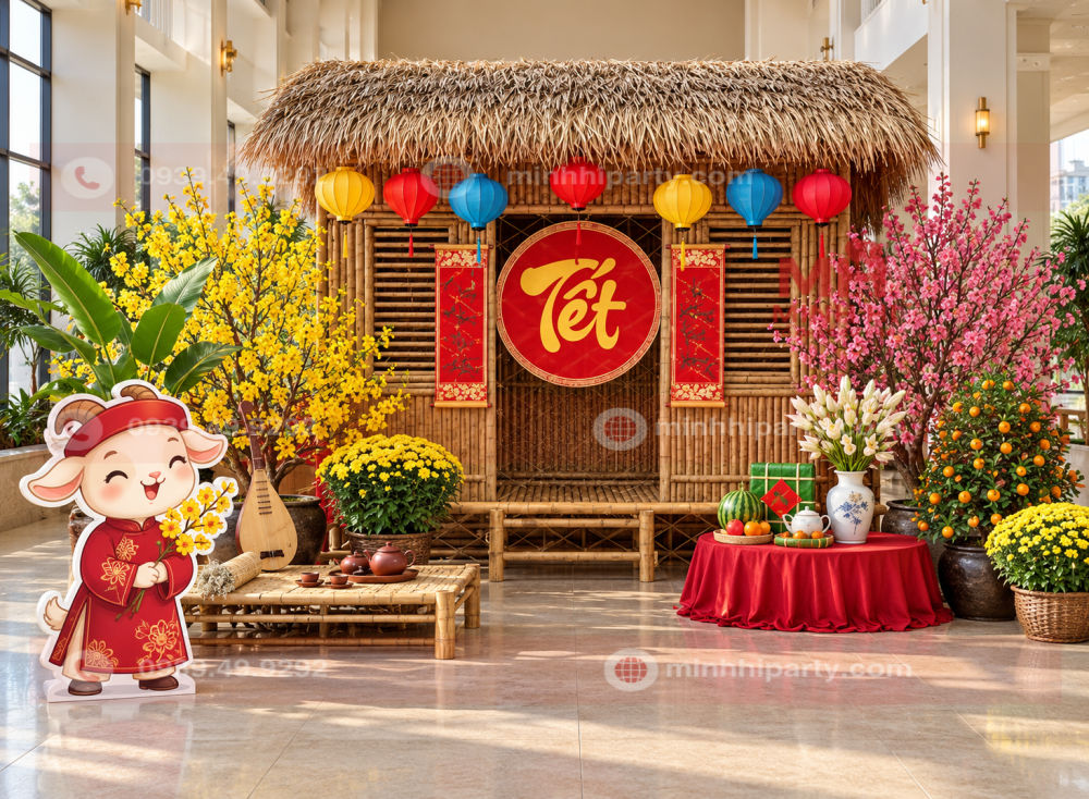 trang tri tet 2027 linh vat de mang tinh than dan gian Trang trí tết 2027 với Linh Vật để mang tinh thần dân gian với nhà tranh